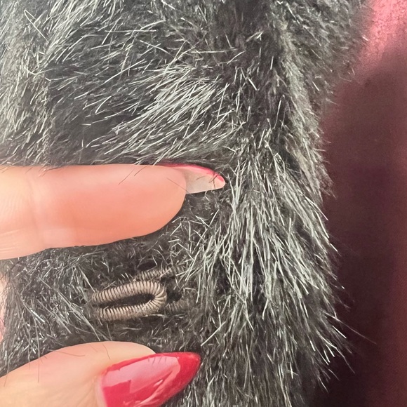 Vintage Jordache Black Faux Fur Coat - Picture 9 of 16